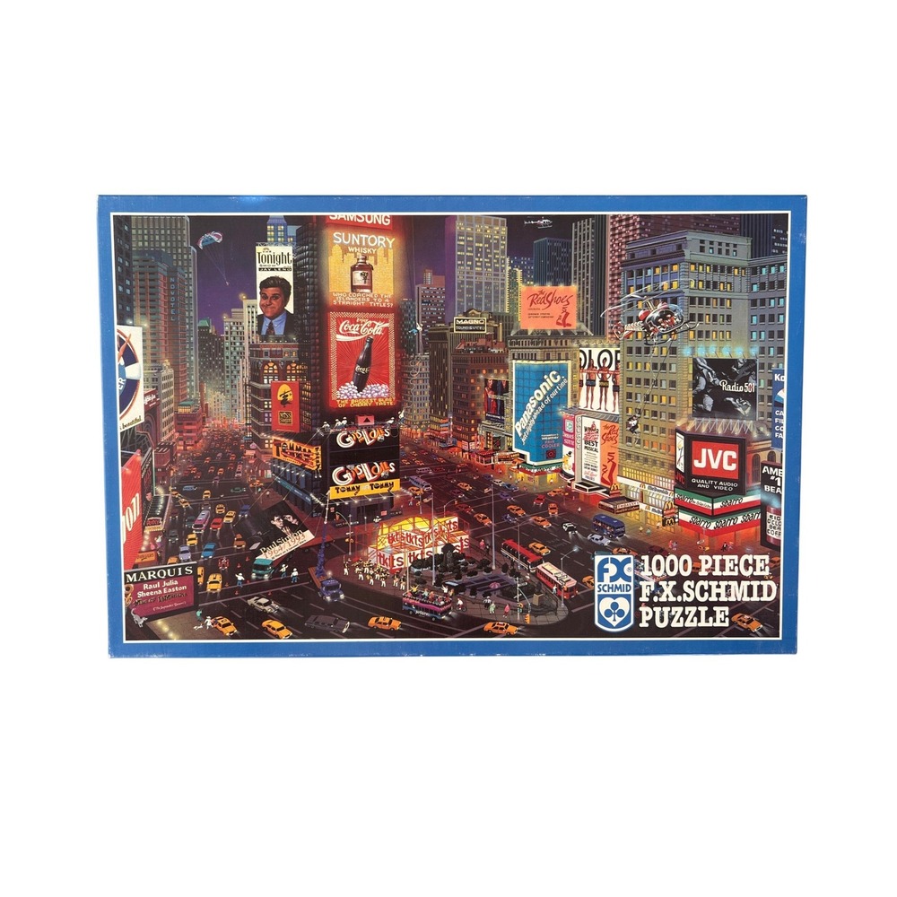 FX Schmid 1000 Piece Jigsaw Puzzle Times Square New York City Night Scene